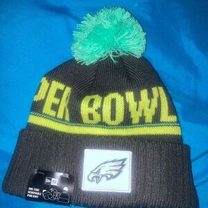 Super Bowl Knit Beanie with Pom